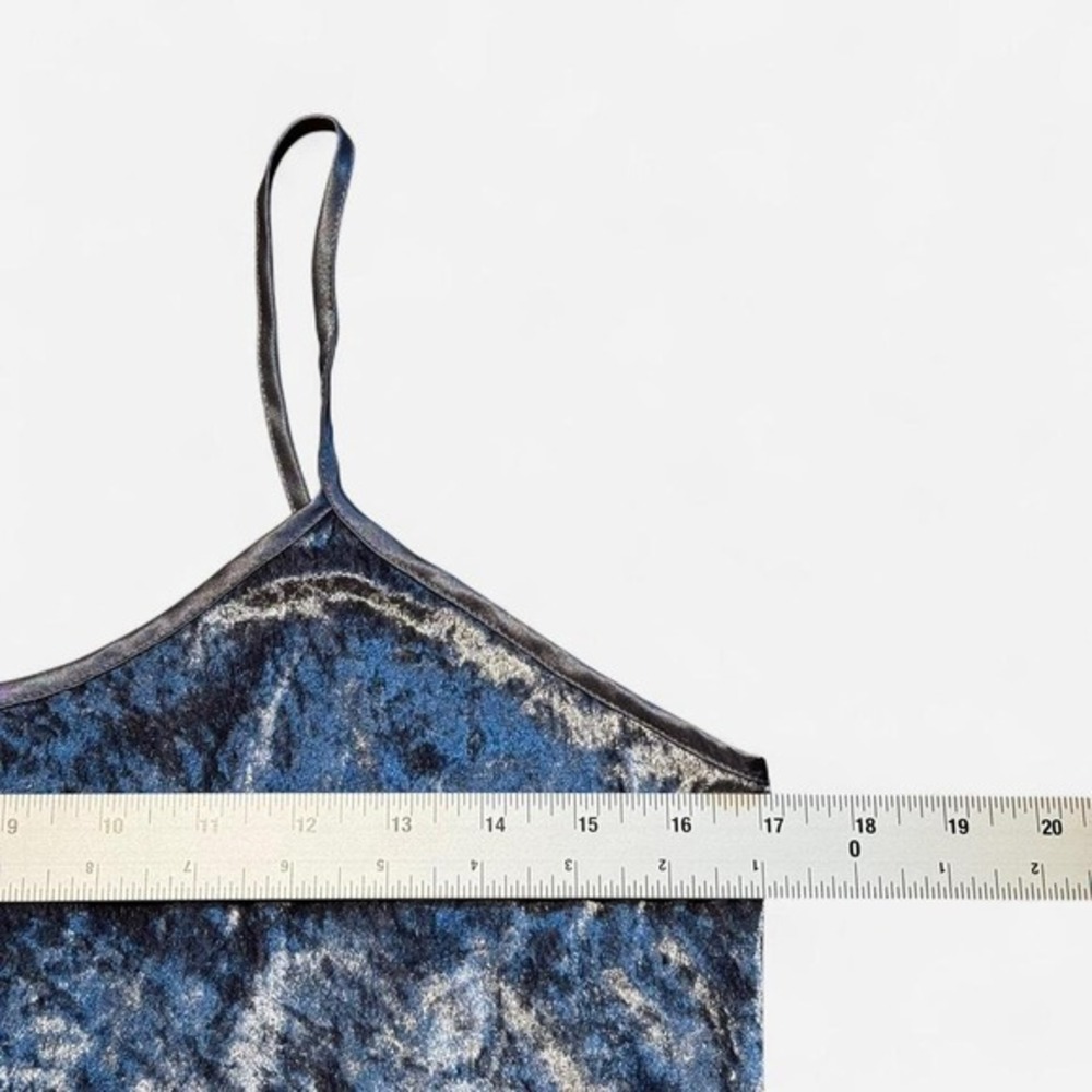 Secret Treasures Grey Crushed Velvet Slip Dress Size Small (Approx) - Picture 3 of 4